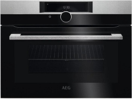 Духовой шкаф электрический AEG KMK968000M,  43л,  нержавеющая сталь