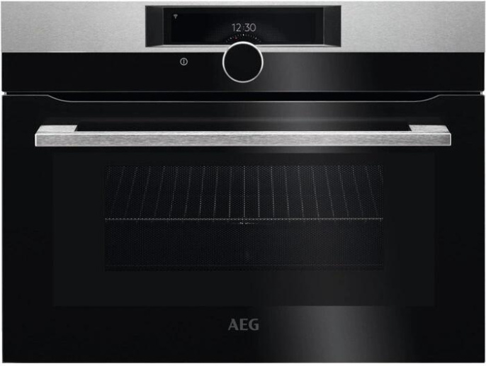 Духовой шкаф электрический AEG KMK968000M,  43л,  нержавеющая сталь