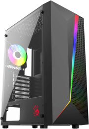 Корпус ATX BLOODY BD-CC106F, Midi-Tower, без БП, черный [bd-cc106f-bk]