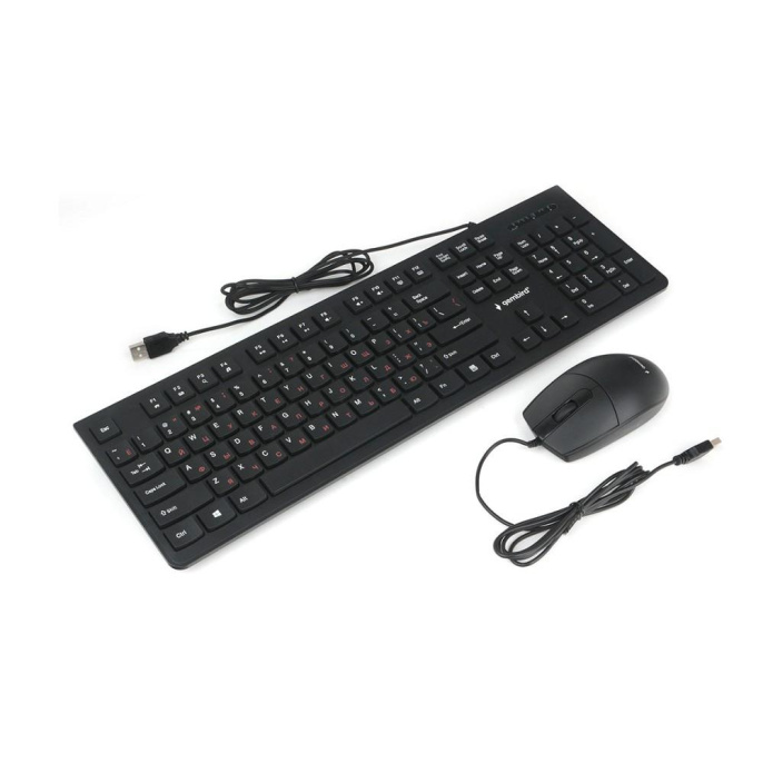 Комплект кл-ра+мышь пров. Gembird KBS-9050 черн.,104кл, 3кн., каб.1.5м KBS-9050 270906 {20}
