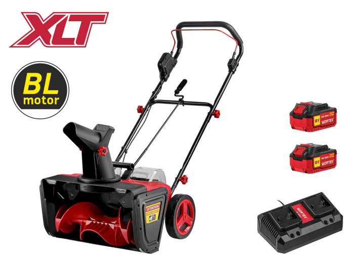 Аккум. снегоуборщик WORTEX CST 5036 в кор. ALL1 SET XLT БЕСЩЕТ., 36 В, ширина 50 см 1334795