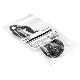 Кабель питания ExeGate Special PC-1S-Schuko(У)->C13/3x0.75 (Евровилка угловая EU/Тип F(Schuko) ->IEC 320 C13, 3*0.75mm2, CCA, черный, 1м) EX297789RUS