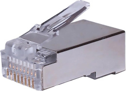 Коннектор SUPRLAN 10-0231-1 FTP кат.5E RJ45 прозрачный упак.: 10шт