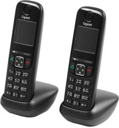 Gigaset [L36852-H2836-S311] AS690A Trio RUS черный труб. в компл.:3шт автооветчик АОН