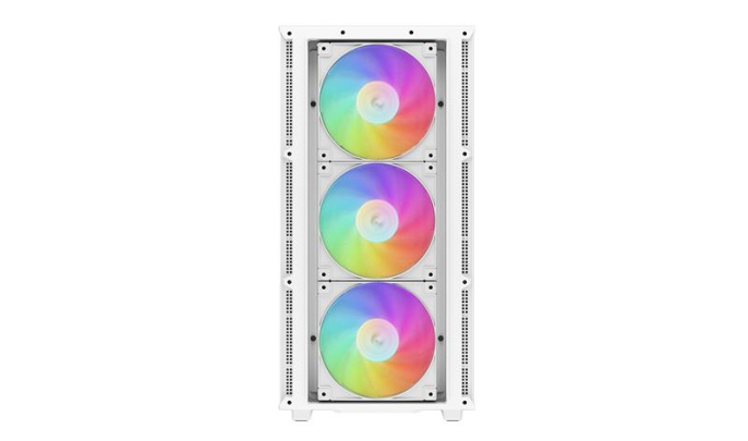 Корпус Deepcool CH560 WH без БП, боковое окно закаленное стекло , 3x140мм ARGB вентилятор спереди и 1x120мм ARGB вентилятор сзади, белый, ATX R-CH560-WHAPE4-G-1