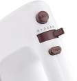 Миксер Vitek VT-1416 W, с чашей, белый и коричневый