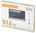 SSD накопитель Digma Run S9 DGSR2512GS93T 512ГБ, 2.5", SATA III,  SATA,  rtl
