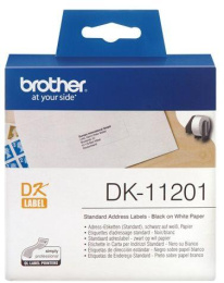 DK11201 Brother Стандартные адресные наклейки 29 x 90 мм для QL-570