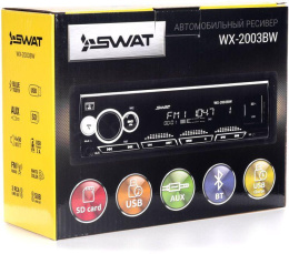Автомагнитола Swat WX-2003BW 1DIN 4x50Вт SWAT WX-2003BW