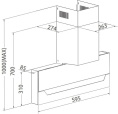 Вытяжка каминная HAIER HVX-W682CB,  сенсорное управление,  черный [td0044973ru]