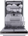 Встраиваемая посудомоечная машина Midea MID45S450i, узкая, ширина 44.8см, полновстраиваемая, загрузка 10 комплектов