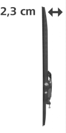 Кронштейн для телевизора HAMA 00220809, 32-65", настенный, фиксированный,  черный