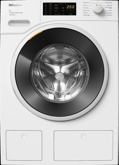 Стиральная машина Miele WWB680 WCS 125 Edition пан.англ. класс: A загр.фронтальная макс.:8кг белый инвертор