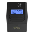 ИБП ExeGate Smart LB-450.LCD.AVR.2SH 450VA/270W, LCD, AVR, 2*EU/Тип F Schuko , батарея 12V 4.5Ah, Black EX299633RUS