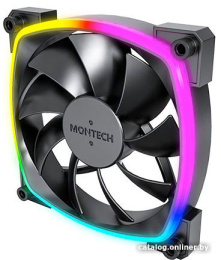 Вентилятор 120mm Montech AX120 PWM ARGB MNT-AX120-B / 4pin PWM + 5V ARGB / 120x120x25mm HDB / 800-1600rpm / Black