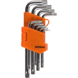 Набор Г-образный ключей TORX 9ч T10-T50 коротких АвтоDело 39153 14639