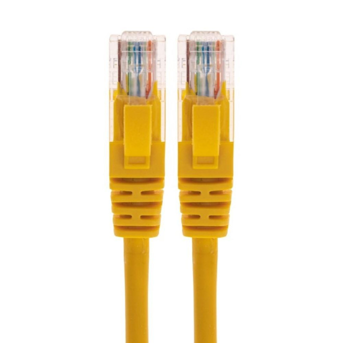 Rexant 02-0105-05 Патч-корд U/UTP, CAT 5e, RJ45-RJ45, 26AWG, LSZH, желтый, 0,5м