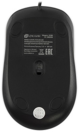 Мышь проводная Oklick 310M, оптическая, USB, 2400dpi, черный и синий [1869099]