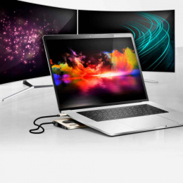 Док-станция ATEN USB-C Multiport Dock with Power Pass-Through UH3237-AT