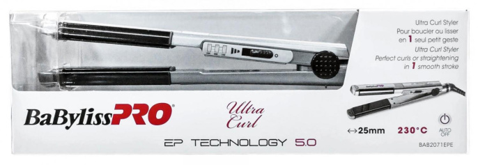 Выпрямитель Babyliss Pro BAB2071EPE 40Вт серебристый макс.темп.:230С покрытие:титаново-керам.