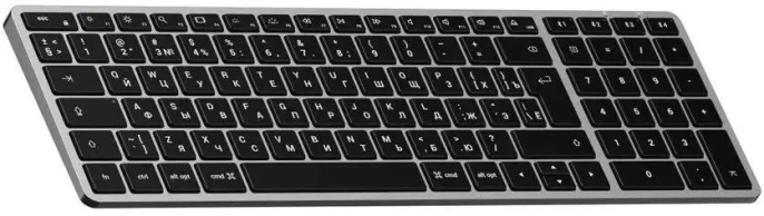 Клавиатура беспроводная Satechi Slim X2 Bluetooth Keyboard - русская раскладка. Цвет: серый космос