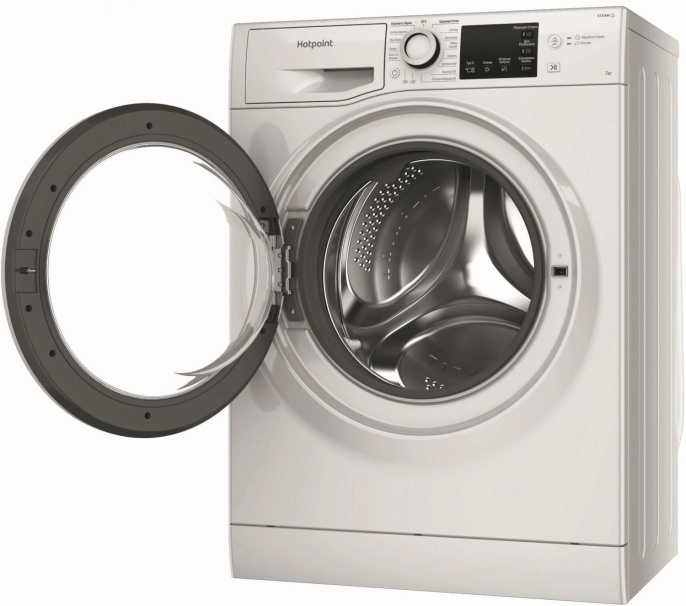 Стиральная машина HOTPOINT NSB 7225 W V RU, с фронтальной загрузкой, с паром, 7кг, 1200об/мин 869991644670