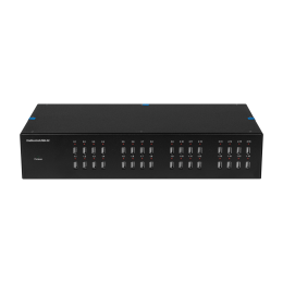 Управляемый USB over IP концентратор DistKontrolUSB-32 с 32 портами USB c 2 блоками питания / Ethernet 2 x 10/100/1000 Mb / Защитный модуль с замком