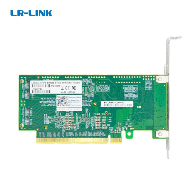 Адаптер для SSD/ PCIe x16 to Two SlimSAS SFF-8654 8i Retimer Adapter (LRNV9F24)