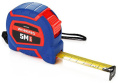Рулетка WorkPro WP261009 5м (самоблокирующаяся конструкция, метрические и имперские весы, прочная термообработанная пружина, резиновое покрытие из двух материалов, оснащен зажимом для ремня и шнурком, удобным для переноски, эргономичный чехол)