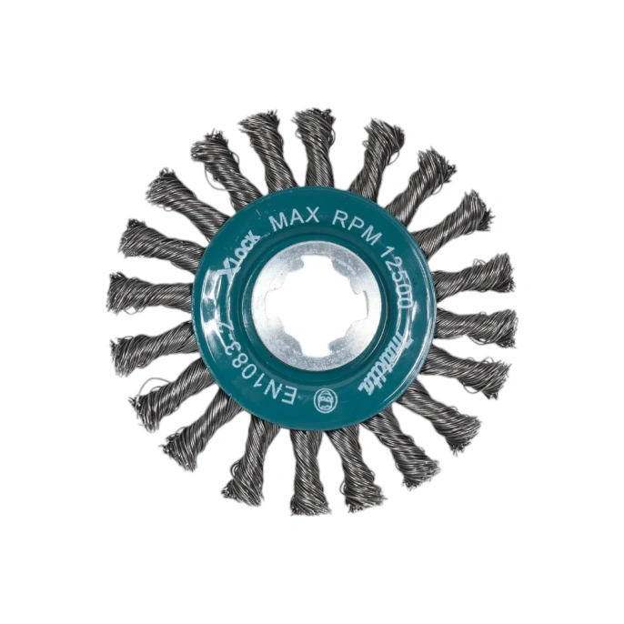 Щетка проволочная дисковая (115 мм; 0.5 мм; X-lock; толстые пучки) Makita D-73405