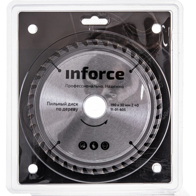 Диск пильный по дереву (190х30 мм; 40Z) Inforce 11-01-605