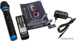 Акустическая портативная колонка Dialog Oscar AO-250 - 60W, караоке с беспр.микр, BTFMUSBTFLEDД