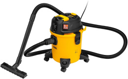 Строительный пылесос DENZEL RVC20,  желтый [28202]