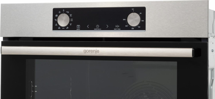 Духовой шкаф электрический Gorenje BO6735E05X, 77л, дверца с 2 стеклами, нержавеющая сталь