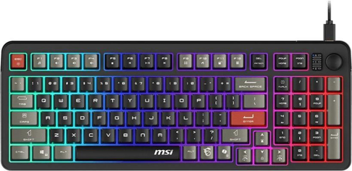 Клавиатура MSI Forge GK110, USB, мембранная, черный/серый [s11-04ru258-hh9]