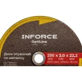 Диск отрезной по металлу OptiLine (230x2.0x22.2 мм) Inforce INB23020