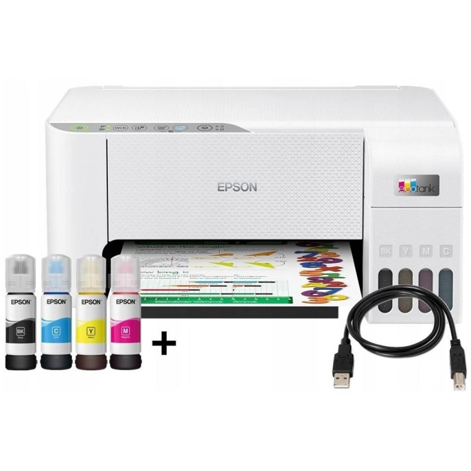 Epson L3251 C11CJ67518 БЕЛЫЕ {A4, 5760x1440 dpi, ч/б - 33 стр/мин А4 , USB} 62EPMFL3251PI