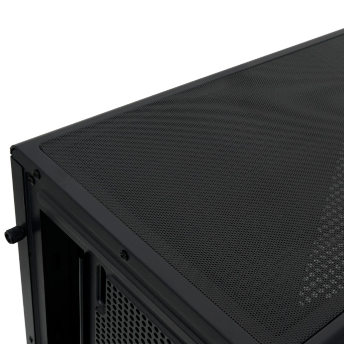 Корпус без блока питания Case HSPD M510, Mesh Mid Tower, Black, TG, 0.5 SPCC, no fans ATX, mATX, mITX 180/280/160mm 1x2.5", 1x3.5", 7xPCI 1xUSB-A 3.0, 1xUSB-A 1.0 517x277x418mm M510-TGBK