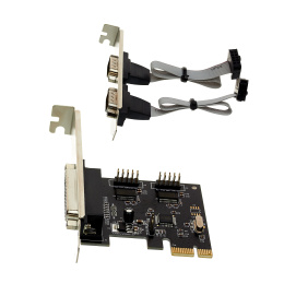 Контроллер ExeGate EXE-303 PCI-E x1 v1.1, 2*COM port + 1*LPT, WinChipHead Chipset WCH382L EX281226RUS