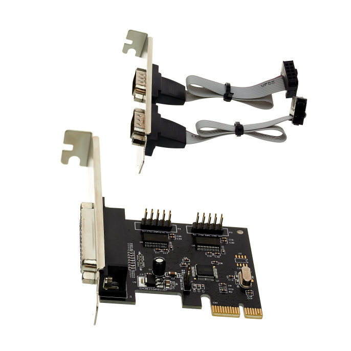 Контроллер ExeGate EXE-303 PCI-E x1 v1.1, 2*COM port + 1*LPT, WinChipHead Chipset WCH382L EX281226RUS