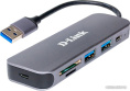 Хаб разветвитель D-Link DUB-1325/A2A, серый