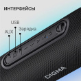 Колонка портативная Digma D-PS1524, 20Вт, черный [ps1524b]