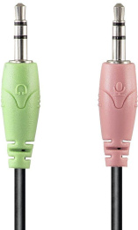 Гарнитура HAMA NHS-P100,  для компьютера, накладные,  проводные, черный [00139920]