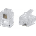 Коннектор RJ-11/Rj-12 Cabeus 6P4C телефонный неэкранированный