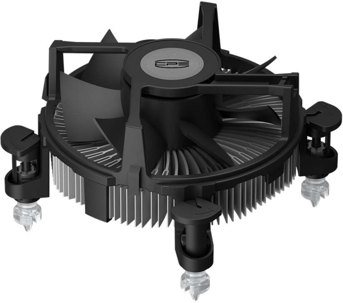 Кулер PCCooler R94 (R94-XXNIXX-GL) (Intel LGA1200/115X, крепление на винтах, размер вентилятора: 94×94×25мм, гидродинамический подшипник, 2400об/мин, 34.46CFM, 27.3dB(A), PWM, TDP 65W, 94х94х56мм, 158г)