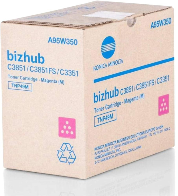 A95W350 - Тонер красный TNP49M Konica-Minolta bizhub C3351/C3851/C3851FS