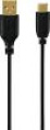 Кабель HAMA Flexi-Slim,  USB Type-C (m) -  USB (m),  0.75м,  черный [00135784]