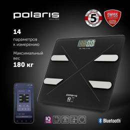 Весы напольные электронные Polaris PWS 1898 IQ Home макс.180кг графитовый 022693
