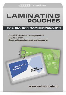 Пленка для ламинирования Cactus CS-LPG80111125,  125мкм,  80х111 мм,  100шт.,  глянцевая