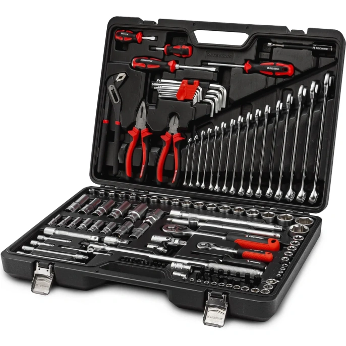 Набор ручных инструментов RUNTEC TECHNIC 143 предмета 1/2, ¼ RT-HT143T